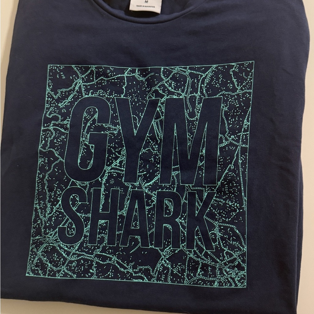 Gymshark Dark Blue T-Shirt with Teal Graphic